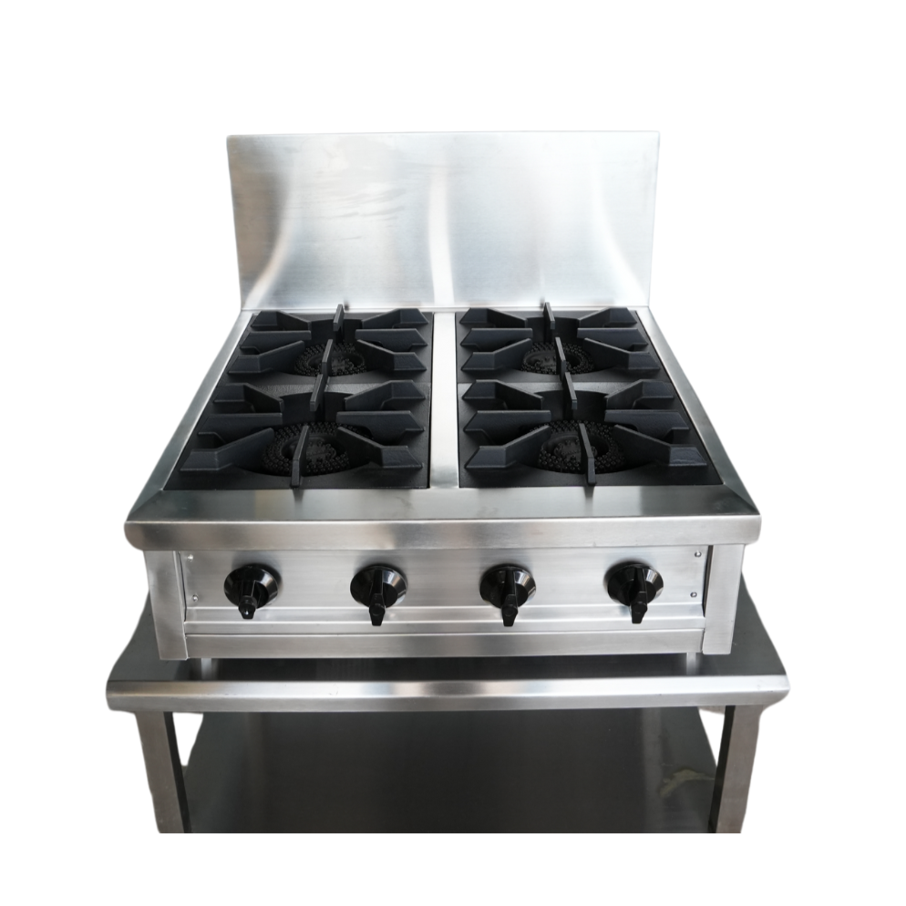 4-Top Burner with Slatted Bottom Shelf