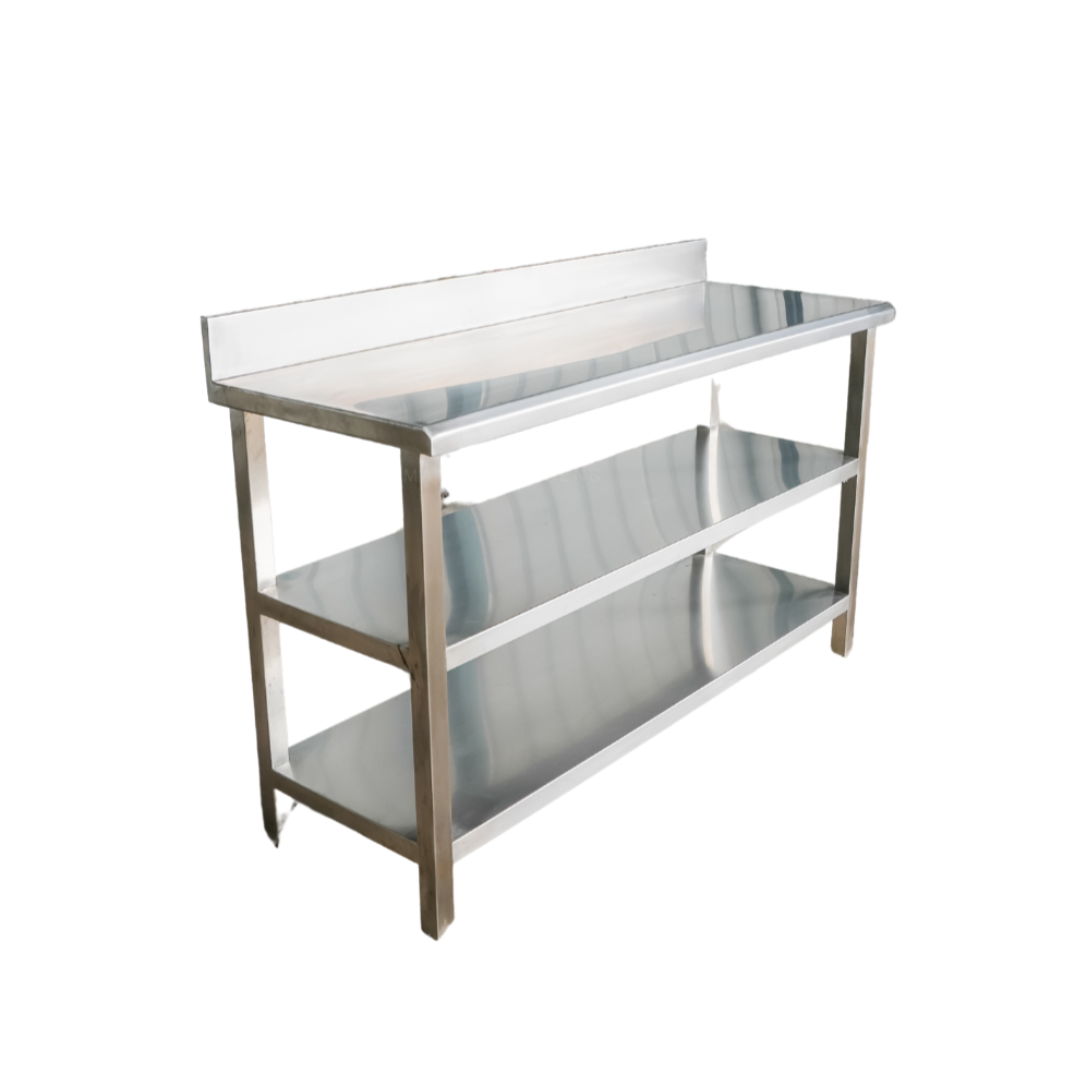 Work Table with Mid & Bottom Shelf